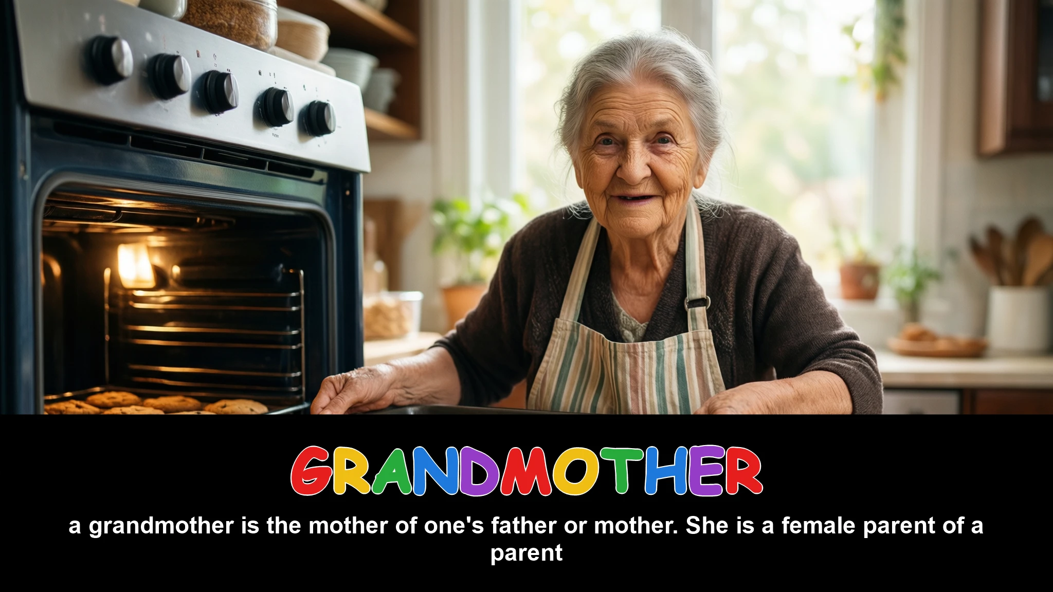 English Illustration for grandmother